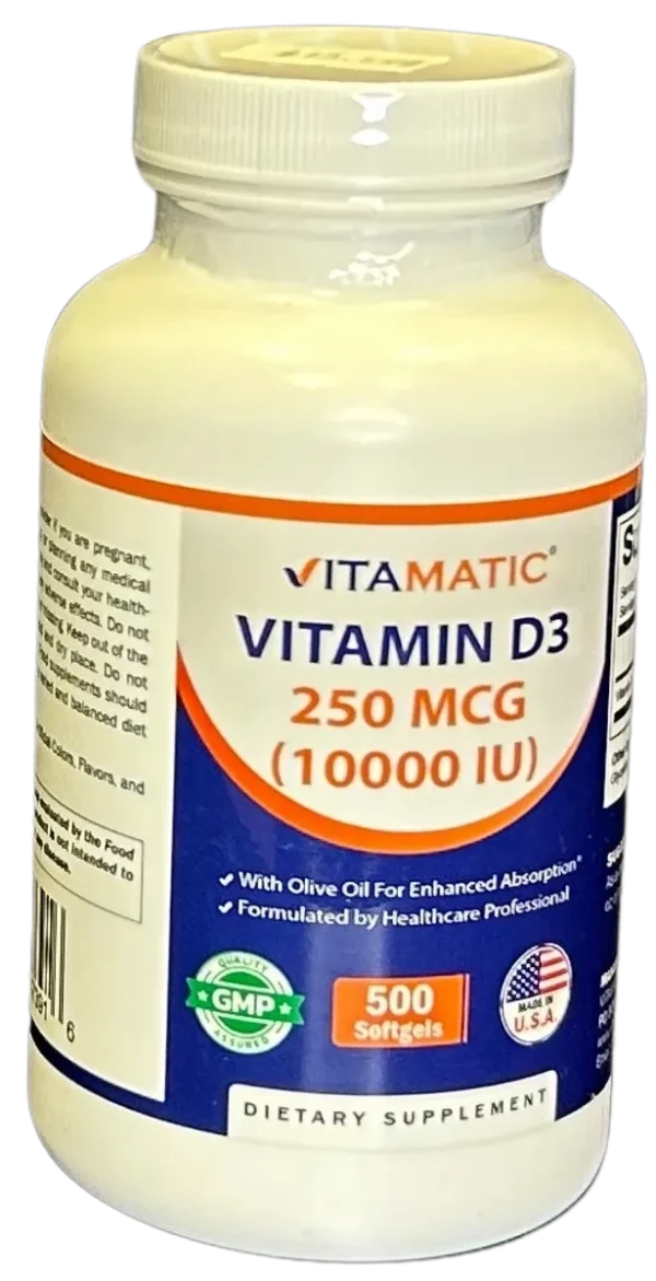 Vitamatic D3 250 MGC 10,000 IU
