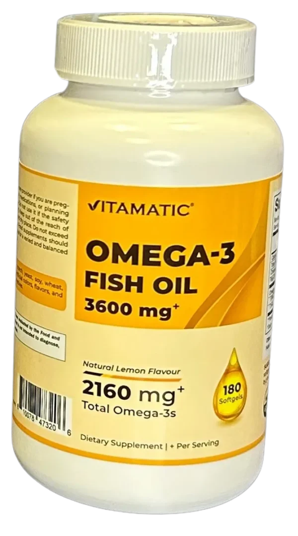 Vitamatic Omega-3 Fish Oil 3600 mg 180 Softgels