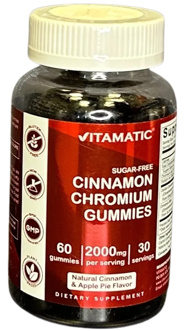 Vitamatic Sugar-Free Cinnamon Chromium Gummies