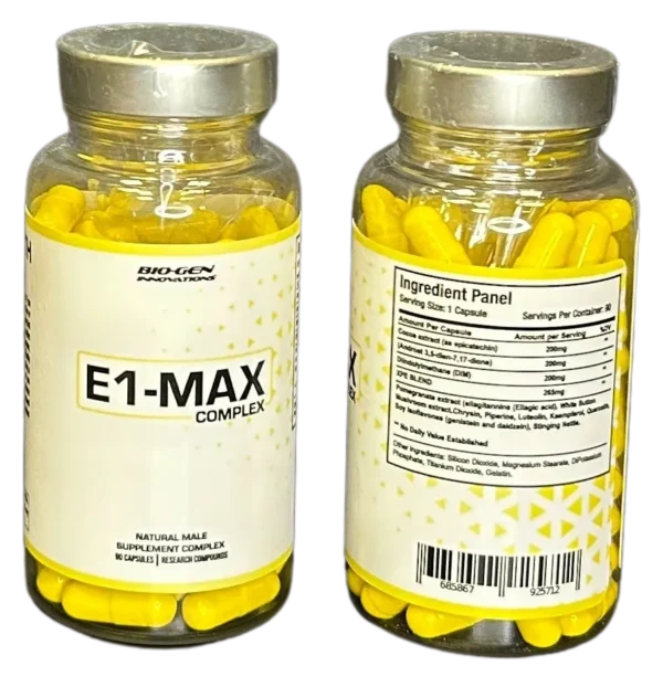 E1-MAX PCT and Testosterone Booster Maximum Gain Retention