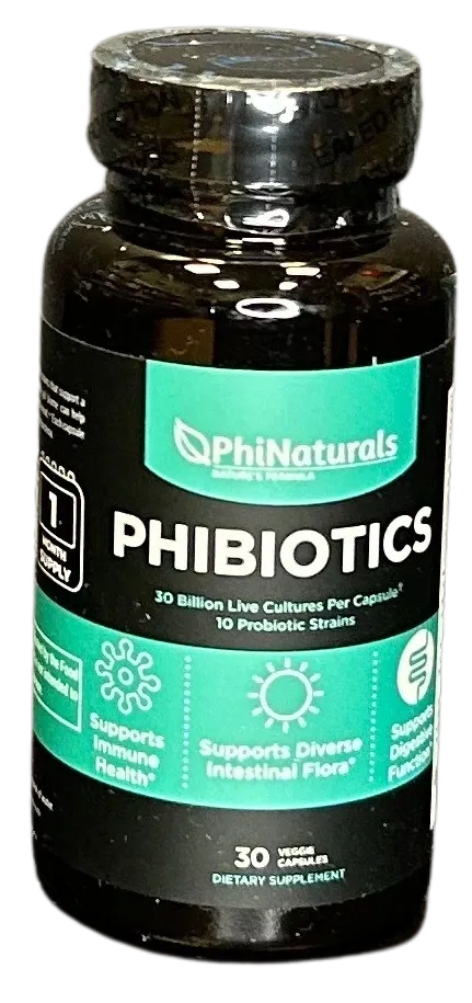 PhiNaturals Phibiotics 30 Veggie Capsules