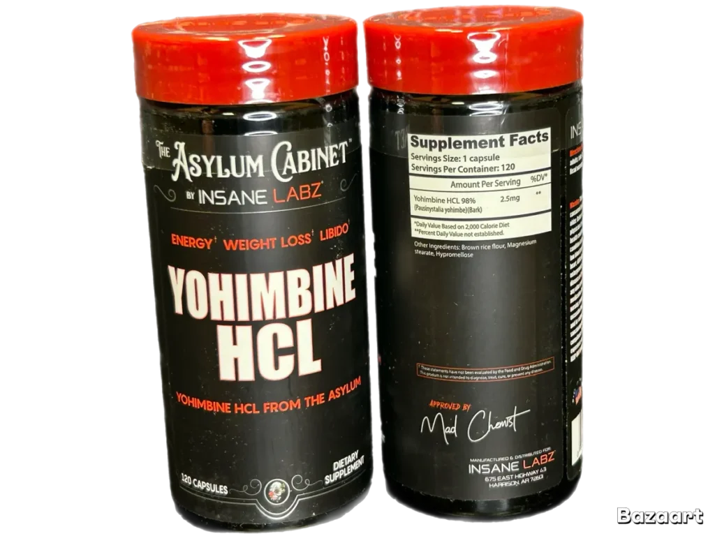 Insane Labz Asylum Cabinet Yohimbine HCL 120 Count