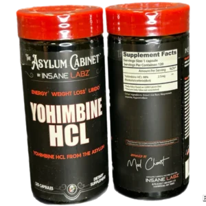 Insane Labz Asylum Cabinet Yohimbine HCL 120 Count