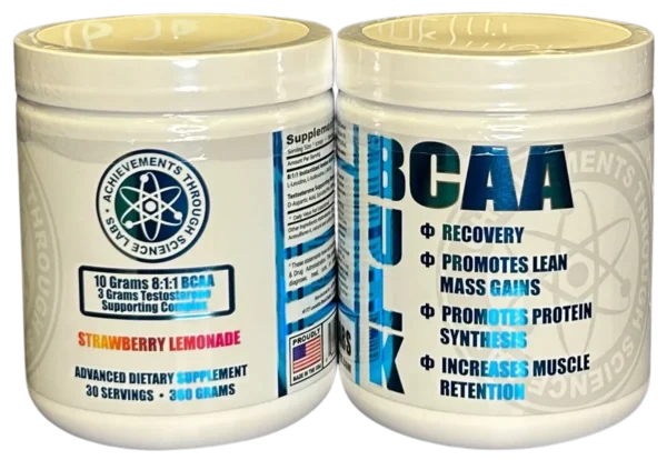 ATS Labs BCAA Powder 11.01 oz. 30 Servings (Strawberry Lemomade)