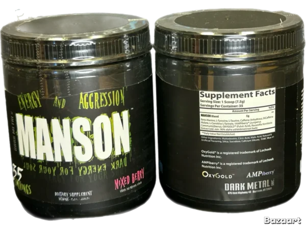 Insane Labz Dark Metal Manson 9.3 oz. 35 Servings (Choose Flavor)