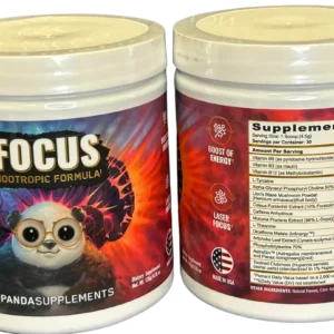 Panda Supplements Focus Nootropic Formula 4.76 oz. 30 Servings Peach Gummies