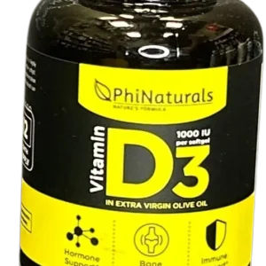 PhiNaturals Vitamin D3 365 Softgels