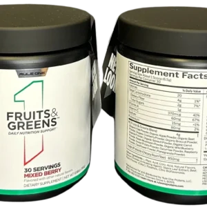 Rule One Fruits and Greens 30 Servings Mixed Berry