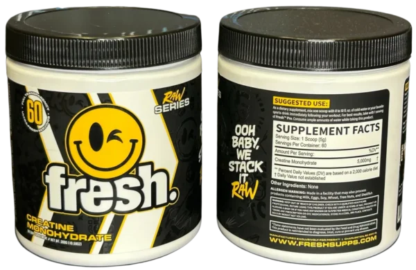 Fresh Raw Series Creatine Monohydrate 10.58 oz. 60 Servings