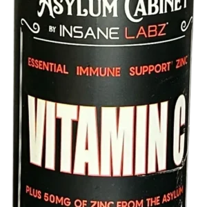 Insane Labz Asylum Cabinet Vitamin C Plus Zinc 120 Capsules