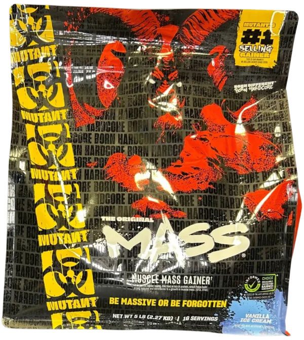 Mutant Mass 5 lb 16 Servings Vanilla (Choose Flavor)