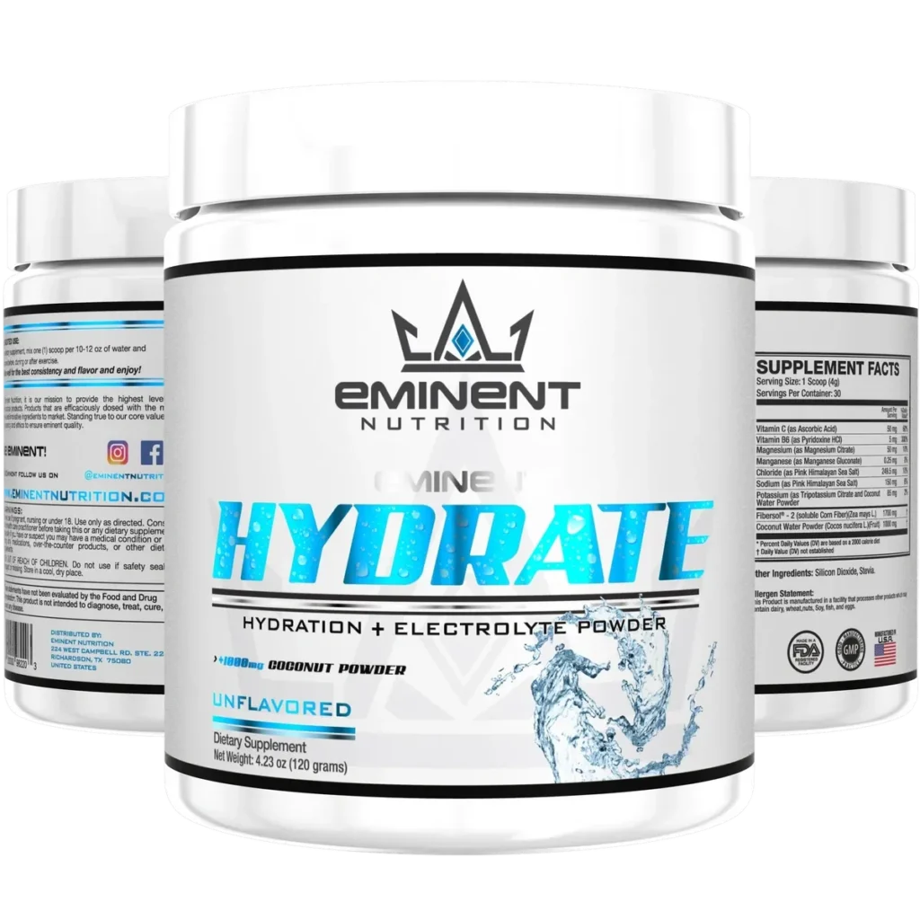 Eminent Hydrate Hydration & Electrolyte Powder (Unflavored)