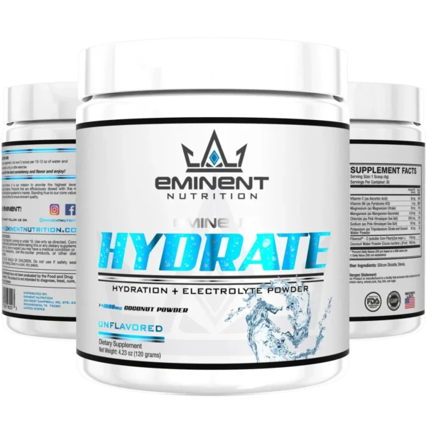Eminent Hydrate Hydration & Electrolyte Powder (Unflavored)