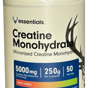 Bucked Up Essentials Creatine Monohydrate Fruit Punch 12.3 oz.