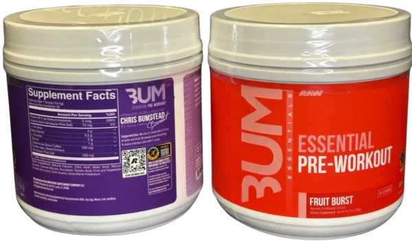 RAW CBUM Essential Pre-Workout ~14 oz. (Choose Flavor)
