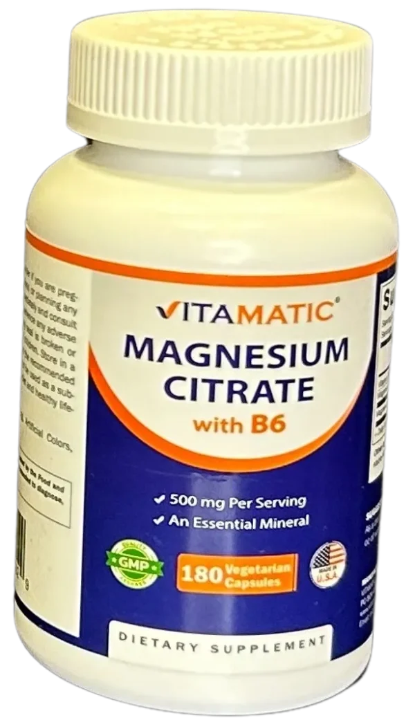 Vitamatic Magnesium Citrate with B6